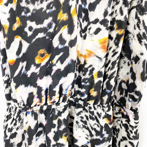 PARKER Animal Print Silk Mini Dress - Picture 2 of 4